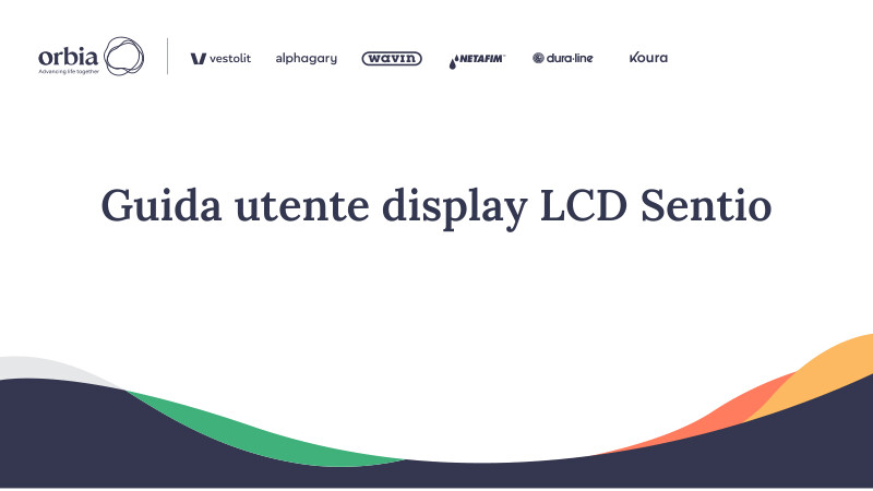 Guida utente display LCD Sentio