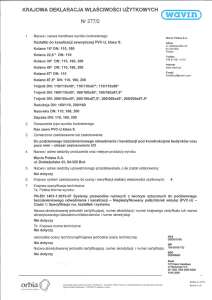 Archwum_KDWU 277/2_Kształtki do kanalizacji zewnętrznej PVC-u, 7.10.2019-28.03.2023