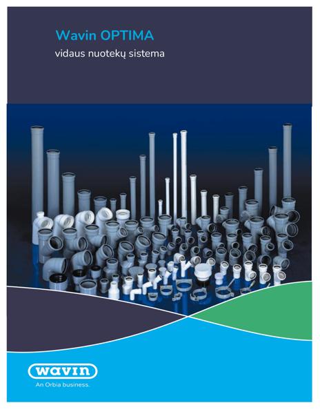 Wavin vidaus nuotekų sistema OPTIMA