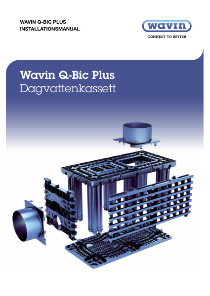 Manual Q-Bic Plus dagvattenkassett