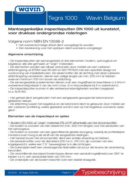 Bestektekst Tegra 1000