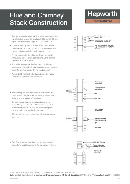 Data Sheet - Flue & Chimney Stack Construction