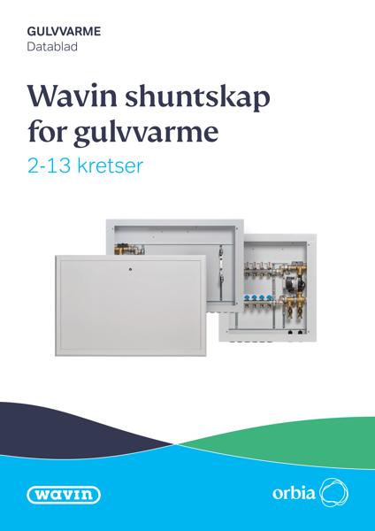 Wavin shuntskab for gulvvarme datablad