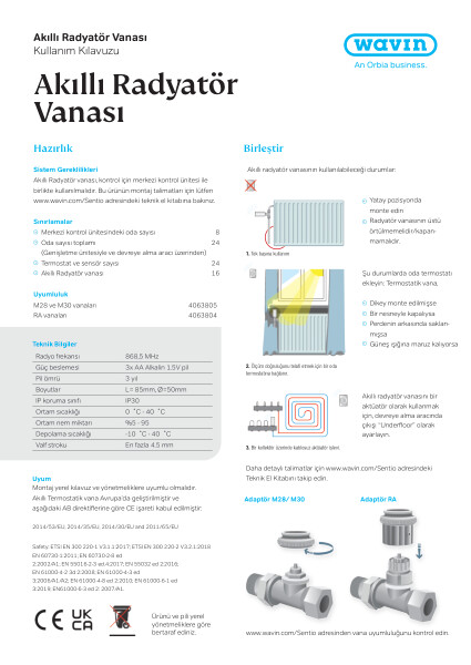 Akıllı Termostatik Radyatör Vanası Kullanma Kılavuzu_TR