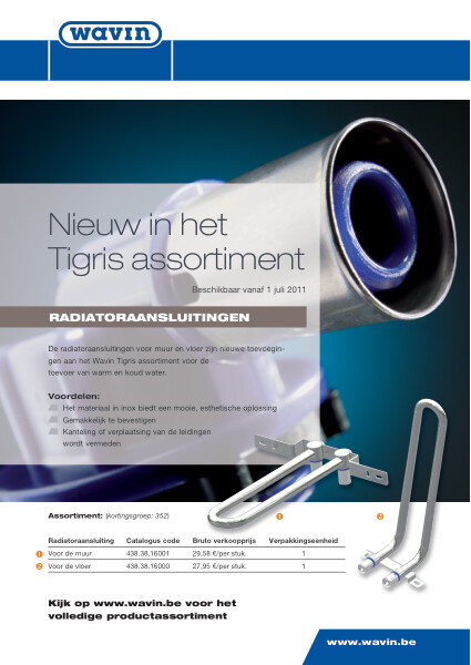 Product brochure Radiatoraansluitingen