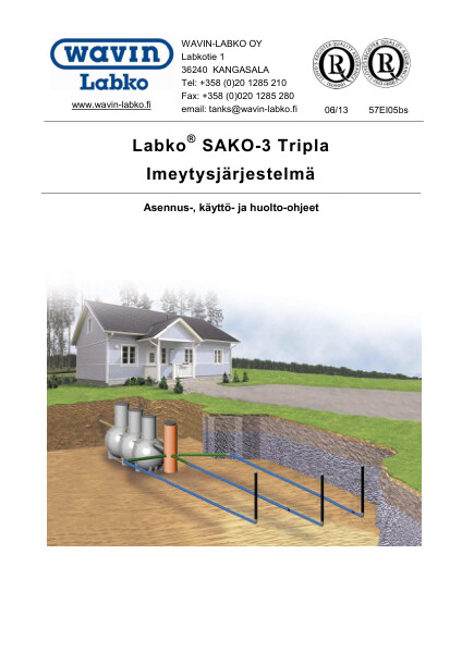 Ohje - Labko SAKO-3 Tripla Imeytysjärjestelmä