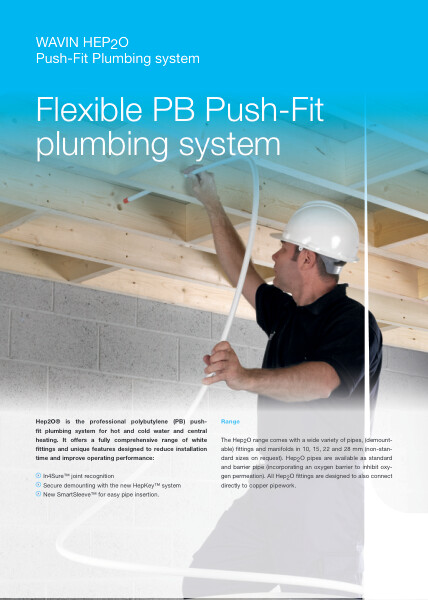 (AP) WAVIN HEP2O Push-Fit Plumbing system