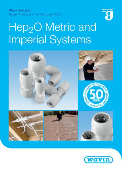 Wavin Ireland Hep2O trade price list February 2023