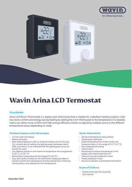 Arina LCD THERMOSTAT 2024 ENG