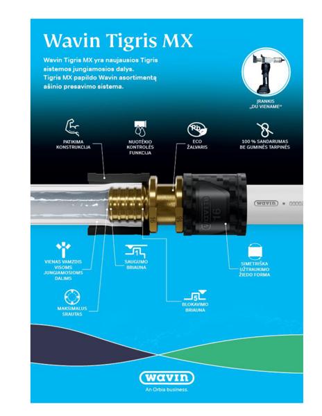 Wavin Tigris MX montavimas