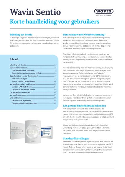 Sentio: Korte handleiding voor gebruikers