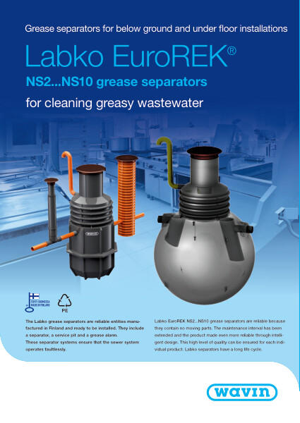 (AP) Wavin Labko EuroREK® SL NS2-NS10 Grease Separators