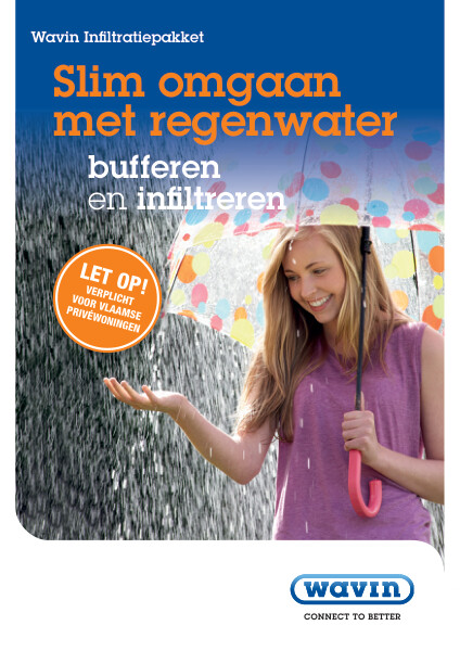 Brochure Wavin infiltratiepakket Slim omgaan met regenwater