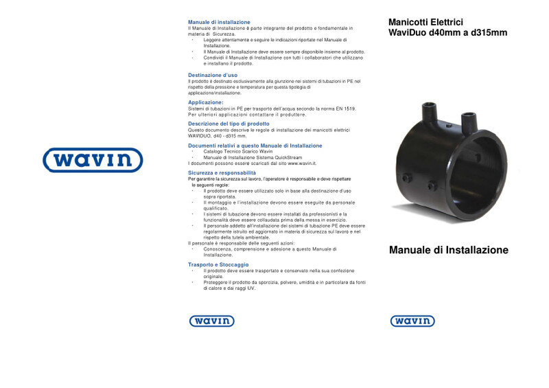 Manuale di Installazione Manicotti Elettrici WaviDuo