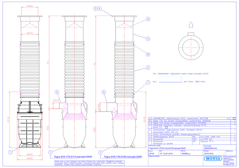 Tuotekuva Tegra SVK Plus V70 D110-160 kaivopkt D400 PDF