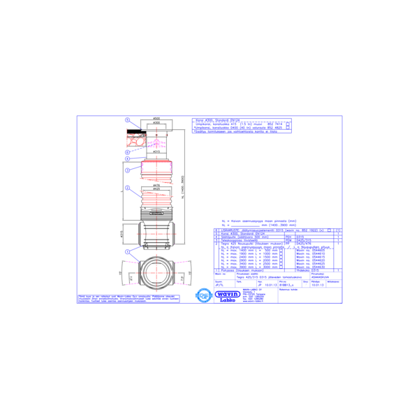 Tuotekuva JVTK Tegra 425-315 D315 CAD