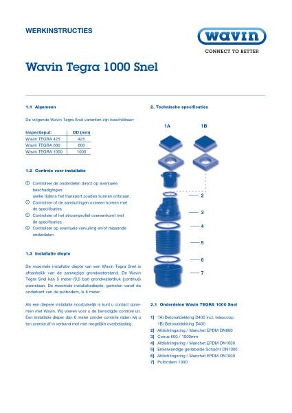 Werk instructie Tegra 1000 Snel