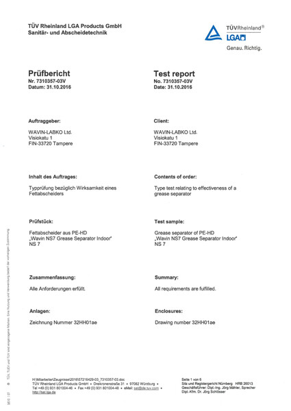 EuroREK NS7 SL Test Report