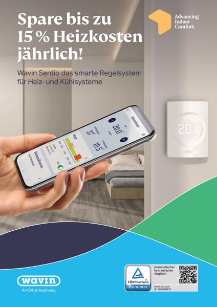 Spare bis zu 15% Heizkosten jährlich - Wavin Sentio das smarte Regelsystem für Heiz- und Kühlsysteme