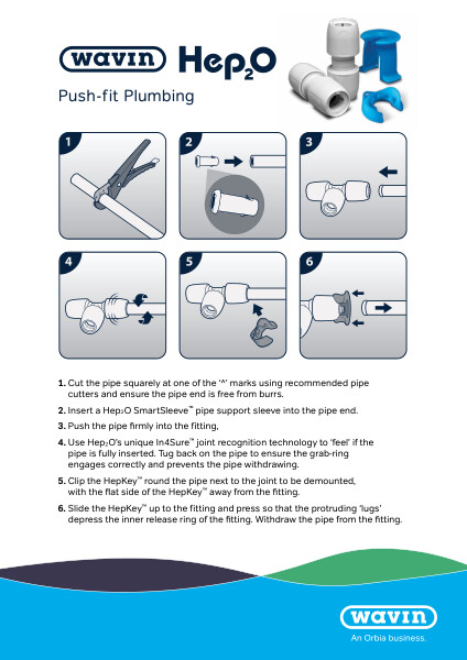 Wavin Hep2O keyless instructions sheet