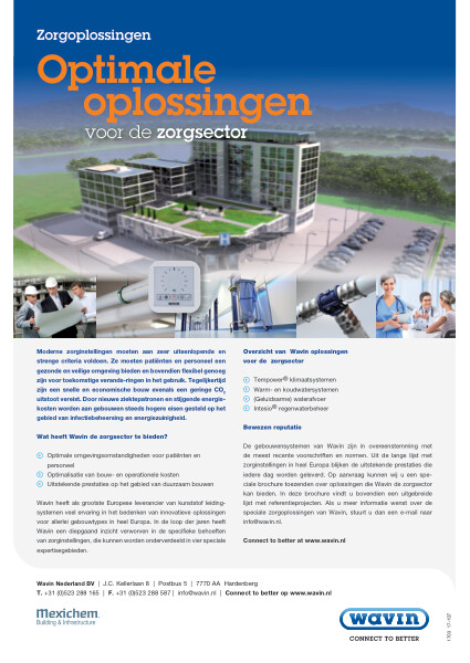 Brochure Wavin Zorgoplossingen