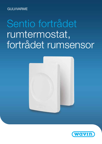 Datablad - Sentio fortrådet rumtermostat-rumsensor