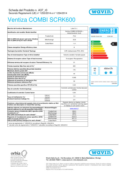 132425 Scheda prodotto SCRK600 A37