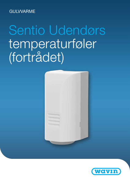 Datablad - Sentio temperaturføler fortrådet