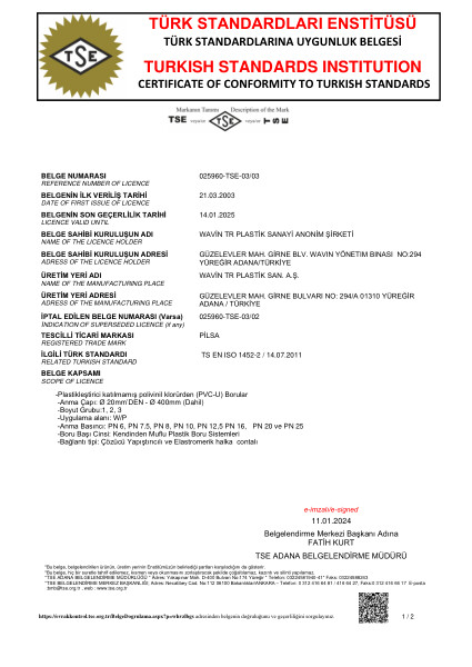 TS EN ISO 1452-2 (U-PVC TSB BORU) (2025)