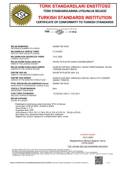 TS EN ISO 1452-2 (U-PVC TSB BORU) (2025)