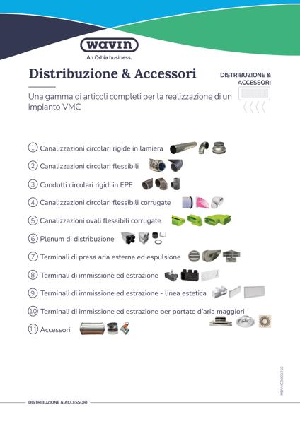 Scheda tecnica distribuzione e accessori VMC