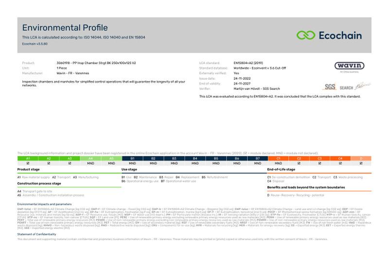 Wavin - FR - Varennes-3060198 - PP Insp Chamber Strgt BK 250x100x125 V2-2020-environmental-profile 2023-07-05 1254