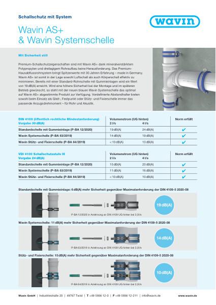 Flyer Wavin Systemschelle - Wavin AS+
