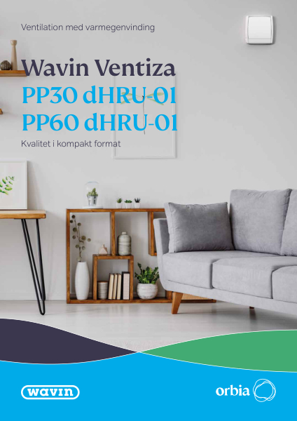 Ventiza PP60 dHRU-01 - enkeltrumsventilation