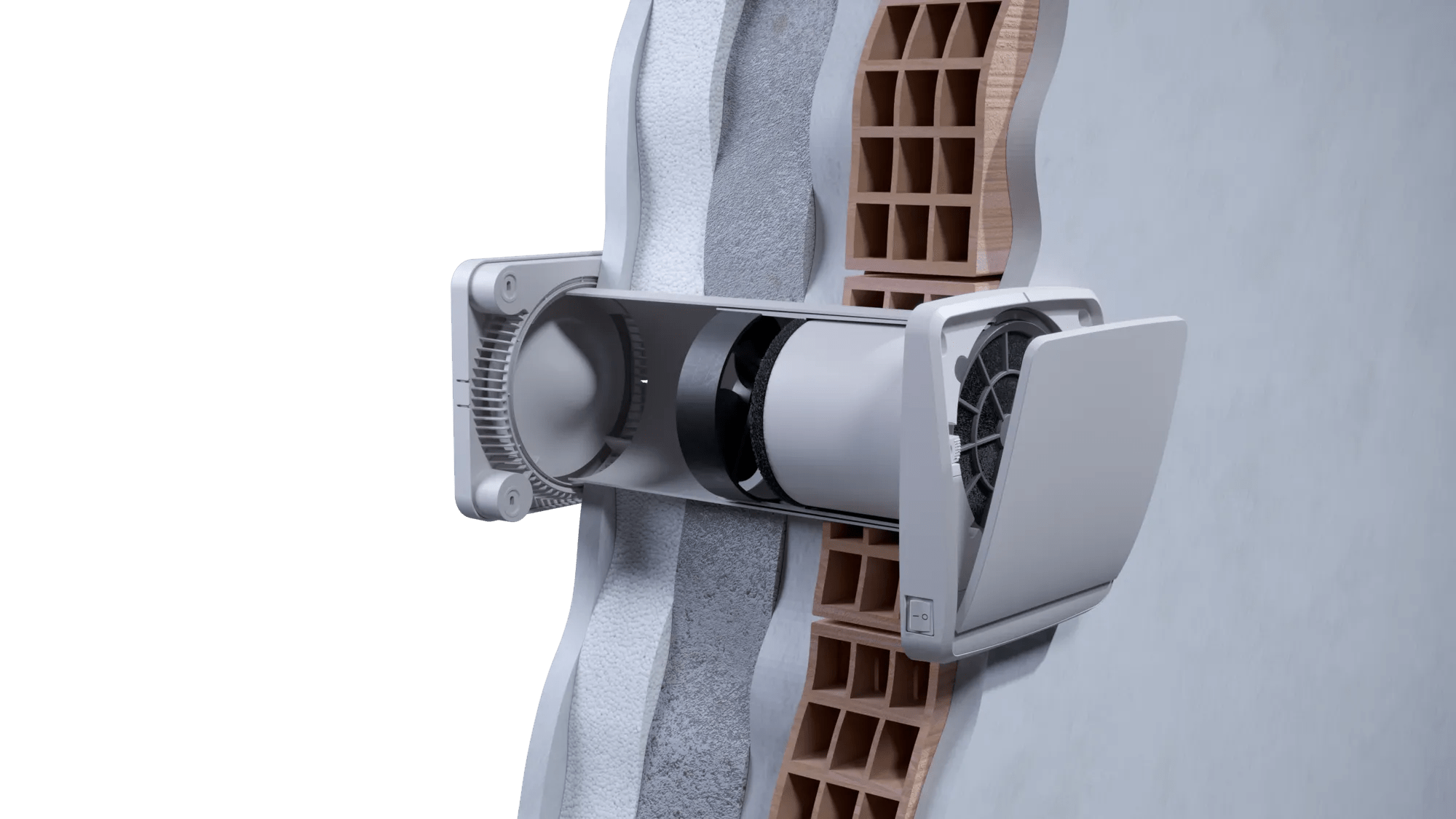 Decentralized mechanical ventilation units Wavin Ventiza SOLO