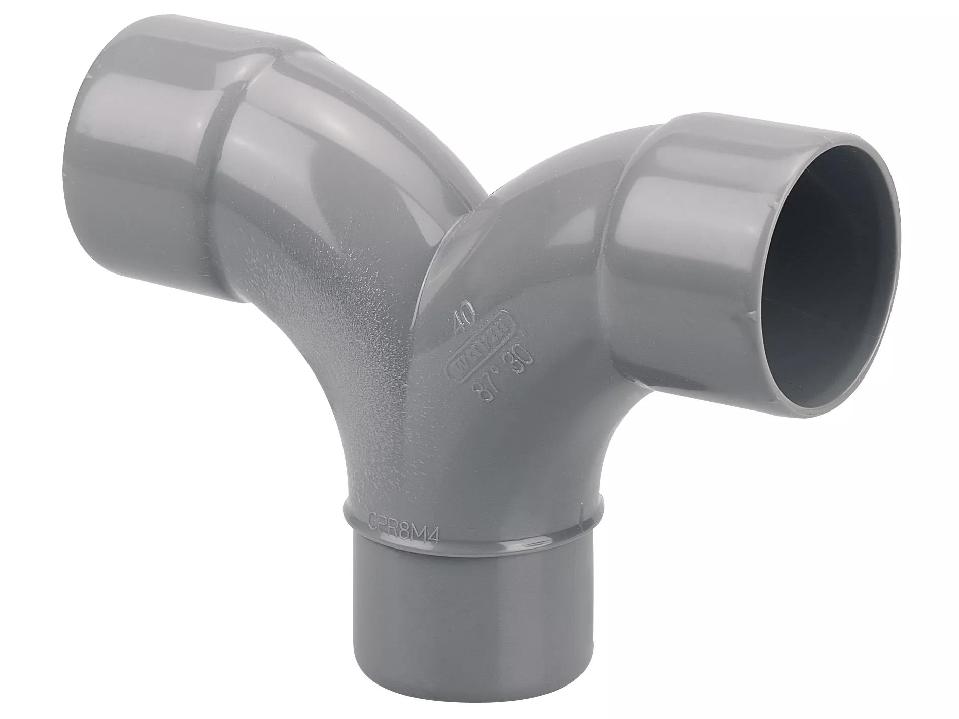 PVC Coude Double Parallèle MF 87°30 40 JC GN - Spécificités Produit