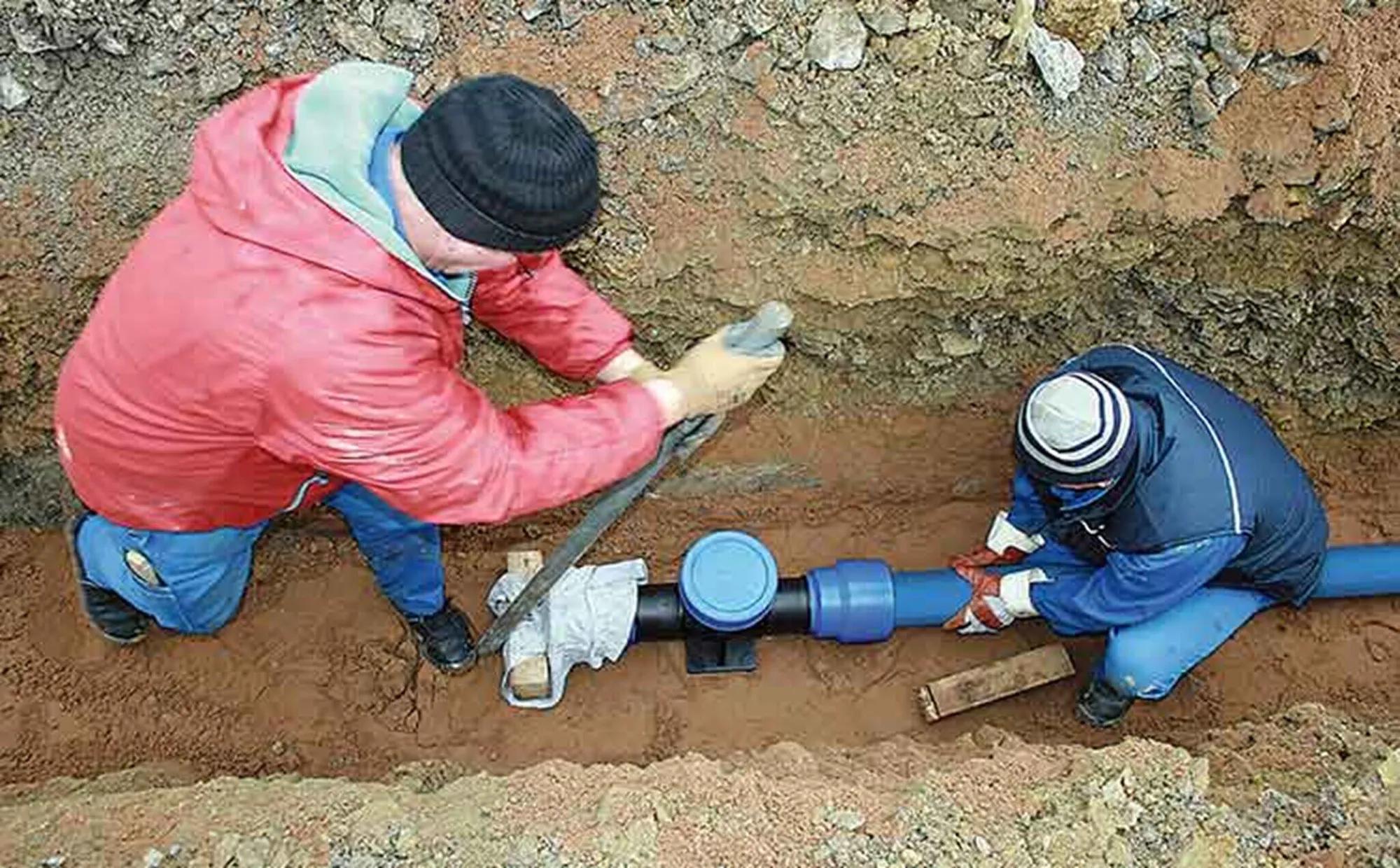 Steckmuffensystem Baustelle