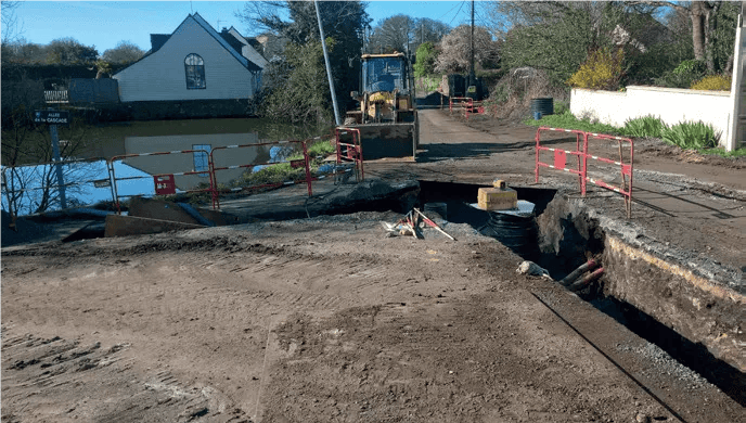 Extension du réseau d'assainissement à Guérande