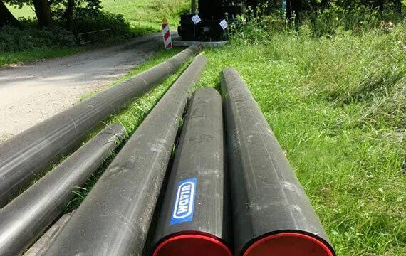 Kunststoffrohre für das Abwasserkanalnetz