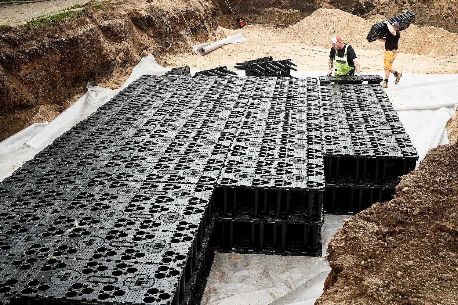 Wavin-Aquacell-istallation