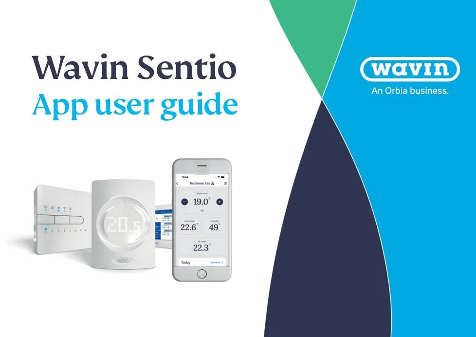 Front page of Wavin Sentio App User Guide