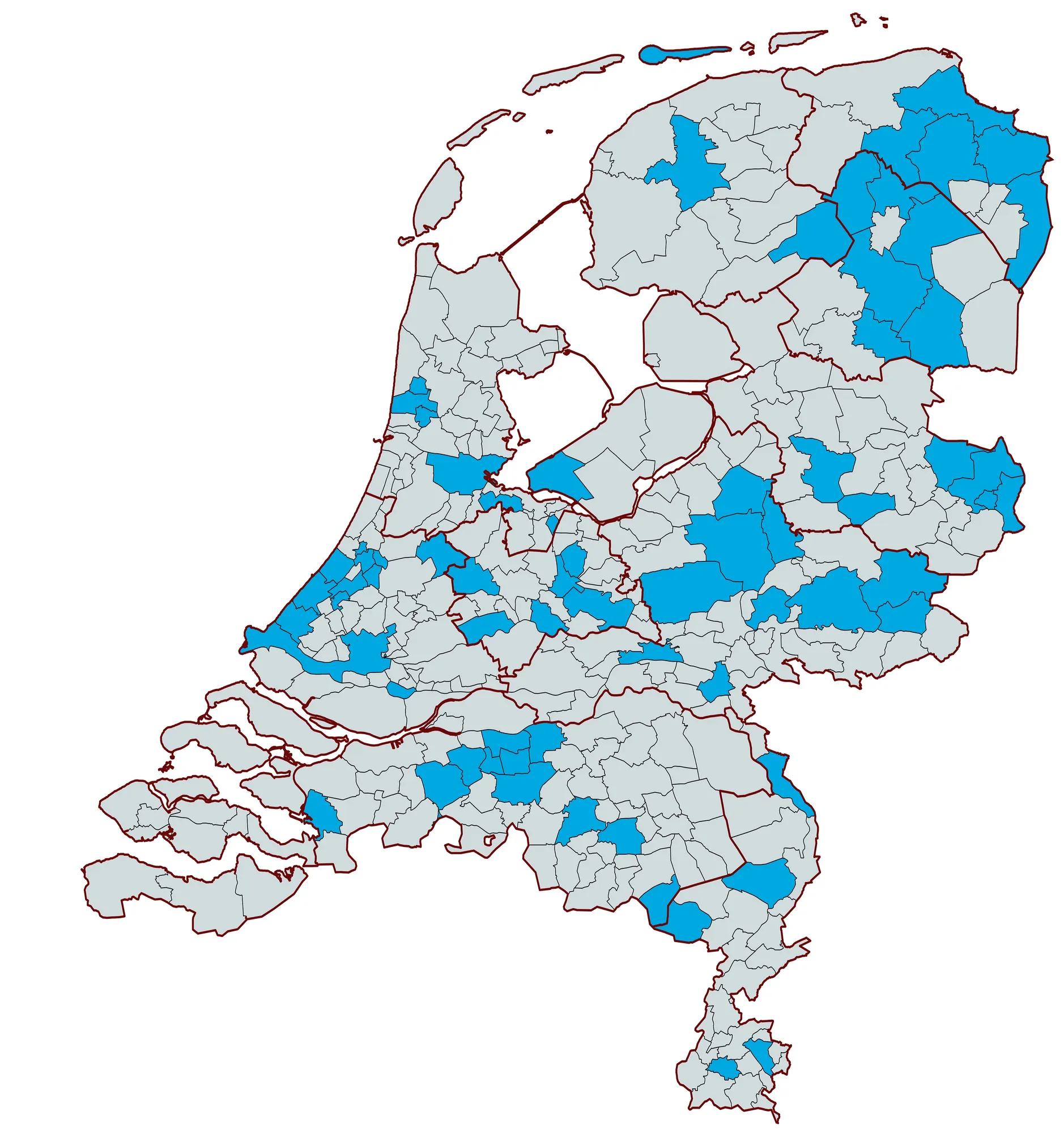Nederland Kaart Augustus 2024-1