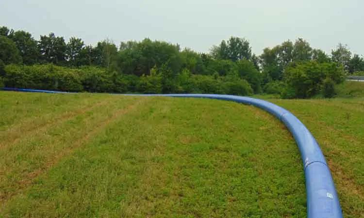 300 Meter vorverschweiste Wavin TS DOQ® zur grabenlosen Verlegung in Riesa