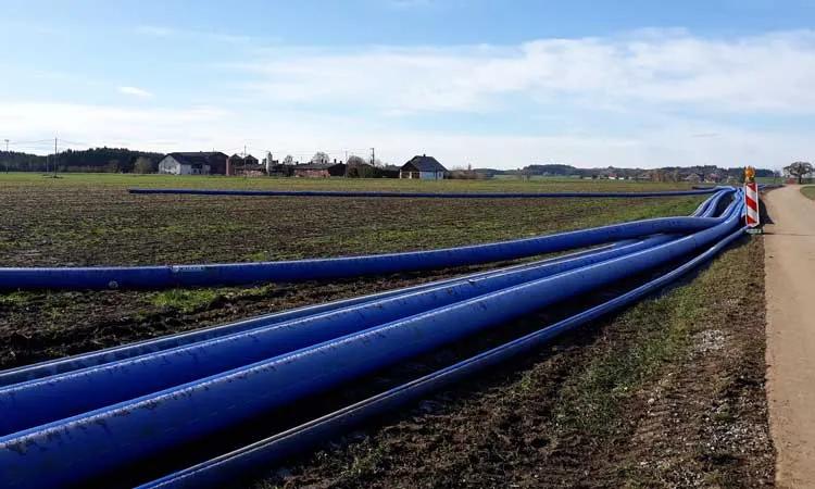 Arbeitsvorbereitung für die Installation des Wavin TS DOQ® im bayerischen Legau