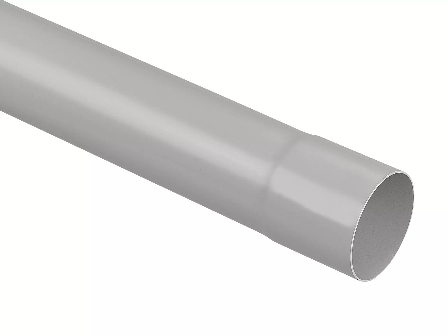 Gouttière demi-ronde en plastique INEFA - 200cm - TN 150 - Blanc