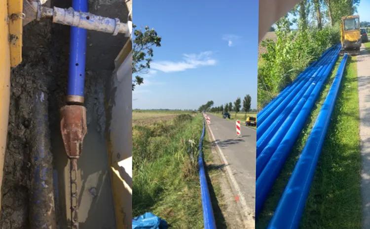 Berstlining Verfahren für Trinkwasserrohre PE