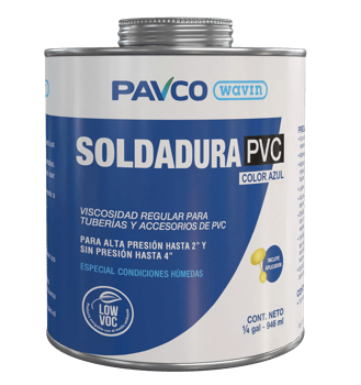 Imagen de Producto SOLDADURA PVC REG AZUL 1/4 PAVCO WAVIN