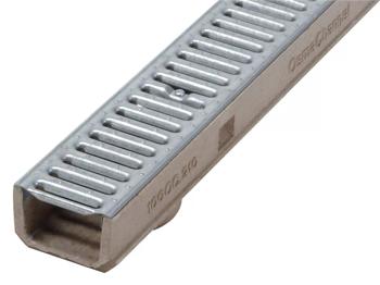 product visual Wavin Rainchannel With Galvanised Grating Length 1m