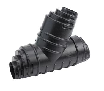 product visual Land Drain PE D/S Jun 67.5° BK 160x(100)