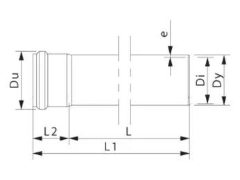 product visual PP Sewer Pipe SW RB 160 SN8 L=6 Sew.Lock